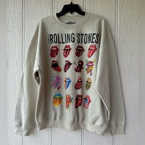 NWOT The Rolling Stones Tongues Sweatshirt